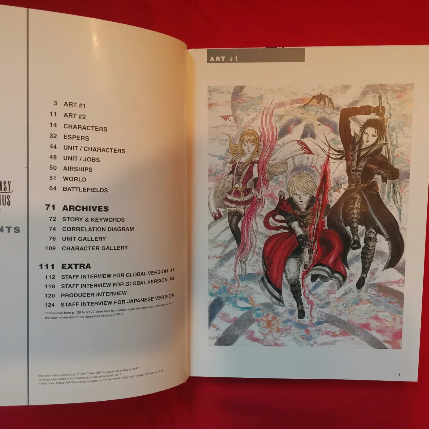 Final Fantasy Brave Exvius - The Art Works - Artbook