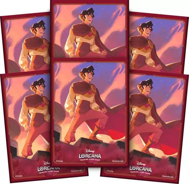 Disney Lorcana TCG: Himmelsleuchten - Kartenhüllen - Aladin
