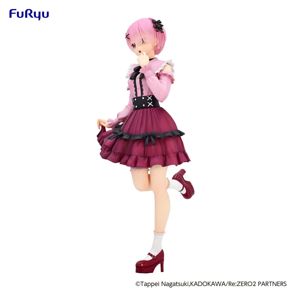 Re:Zero Starting Life in Another World - Ram Girly Outfit Pink - Trio-Try-iT Figur