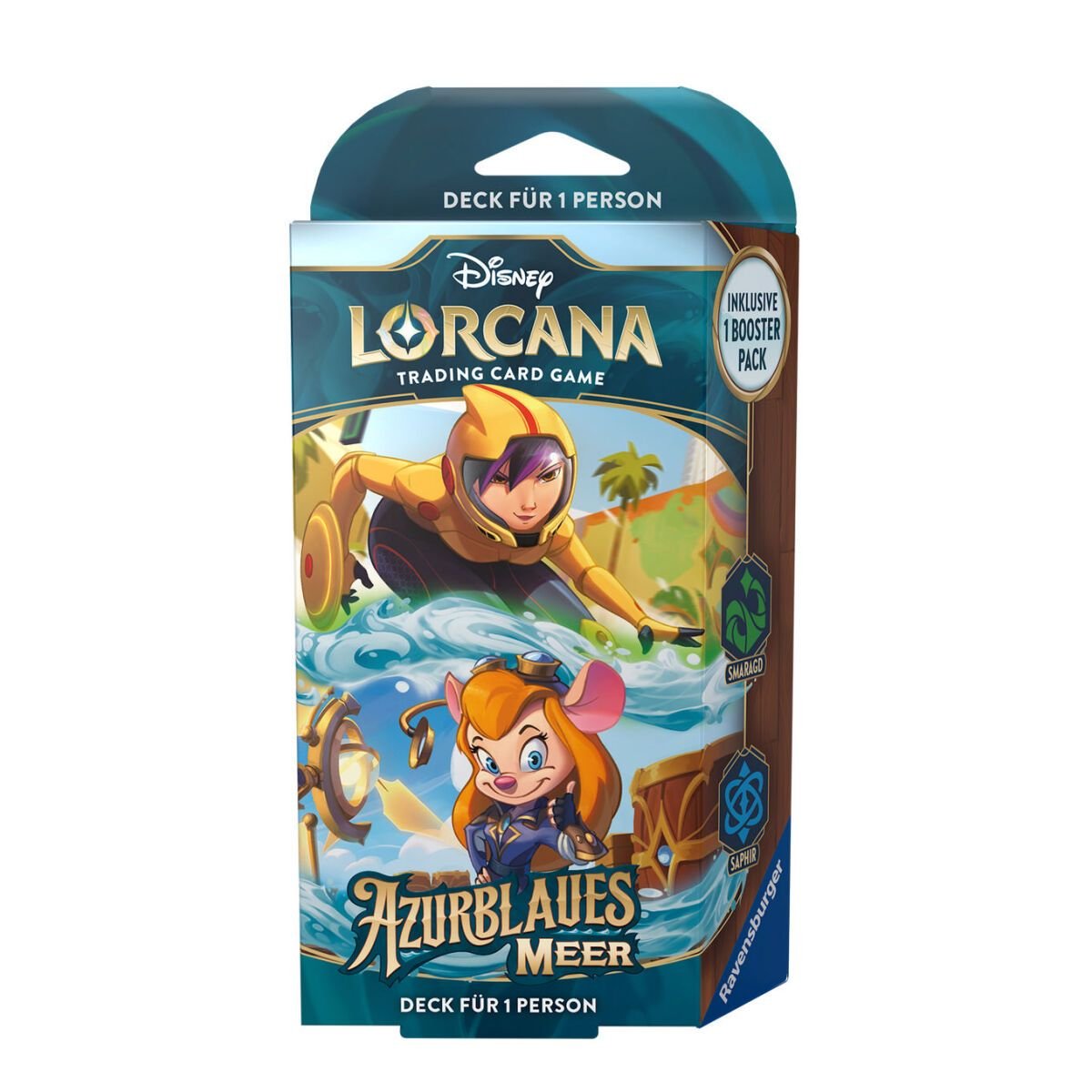 Disney Lorcana TCG - Azurblaues Meer - Starter Deck Smaragd und Saphir DE