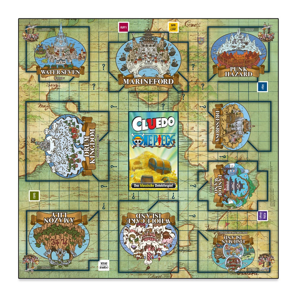 One Piece - Cluedo - Brettspiel
