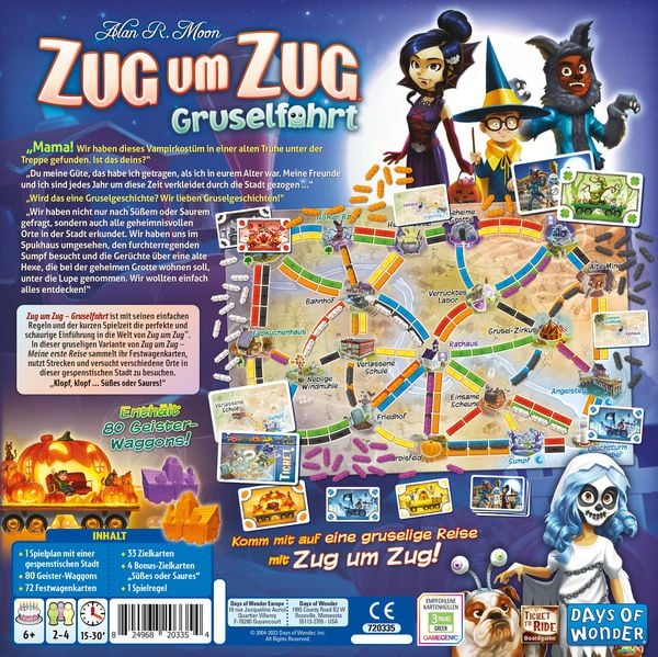 Zug um Zug Gruselfahrt - Brettspiel