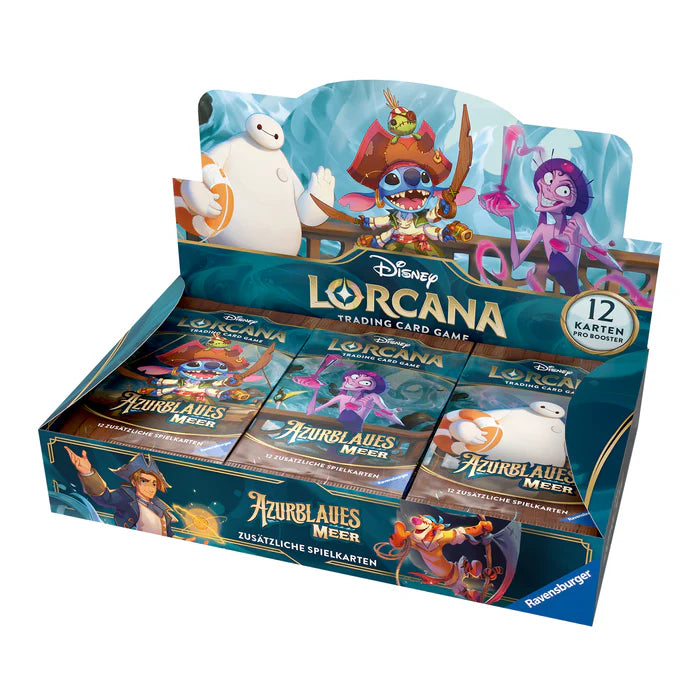 Disney Lorcana TCG: Azurblaues Meer - Display mit 24 Booster Packs (Deutsch)