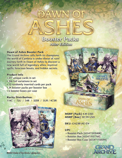 Grand Archive TCG - Dawn of Ashes Booster EN