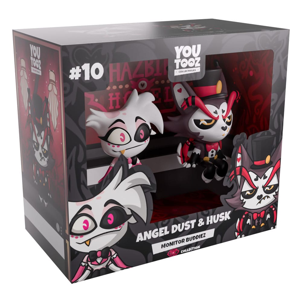 Hazbin Hotel - Angel Dust & Husk Monitor Buddiez - Vinyl Figuren