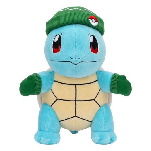 Pokémon - Schiggy with Green Hat and Mittens - Plüschfigur 20 cm