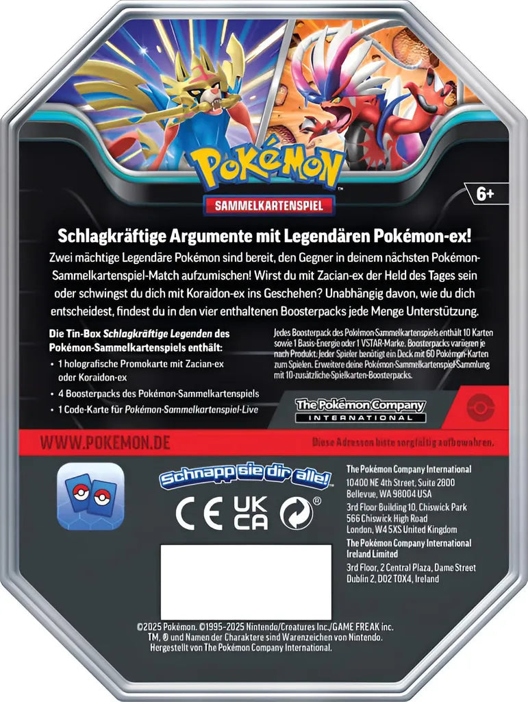 Pokémon TCG - Koraidon EX - Paradoxclash Tin Box - DE