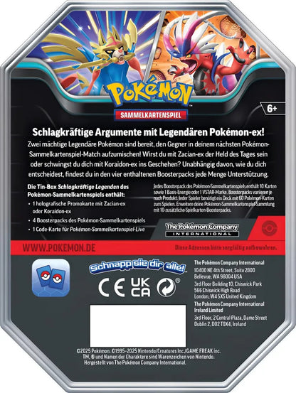 Pokémon TCG - Koraidon EX - Paradoxclash Tin Box - DE