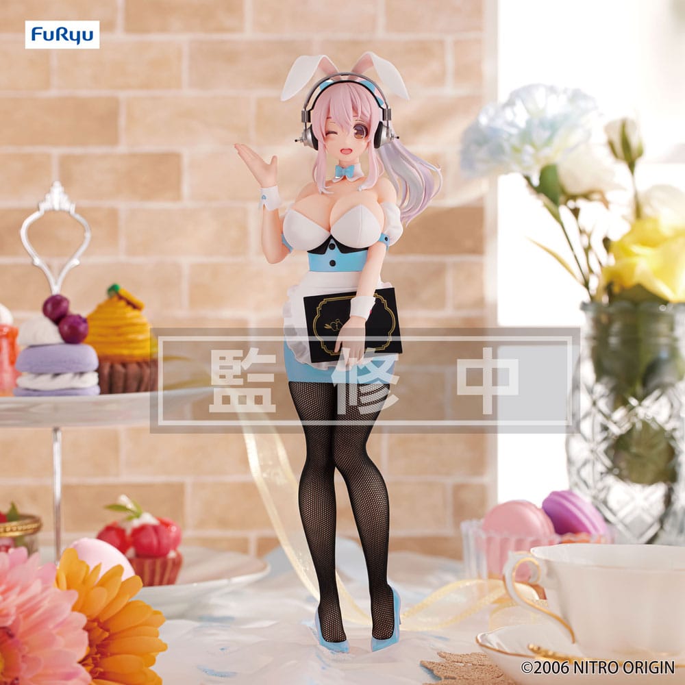 Super Sonico - Waitress Light Blue Color Ver. - BiCute Bunnies Figur