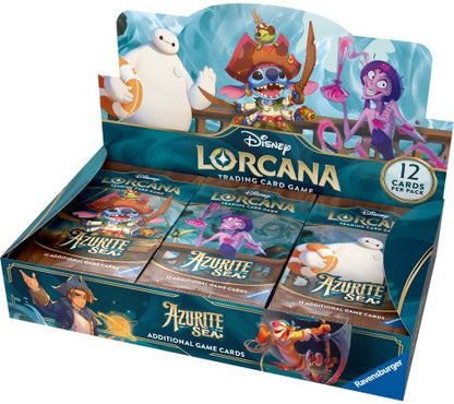 Disney Lorcana TCG: Azurit Sea - Display mit 24 Booster Packs (Englisch)