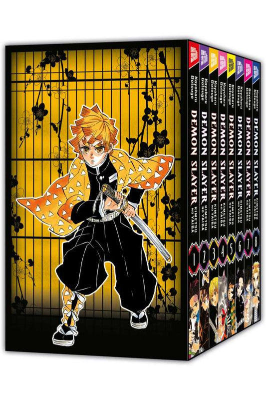 Demon Slayer - Kimetsu no Yaiba Band 01-08 mit Sammelschuber