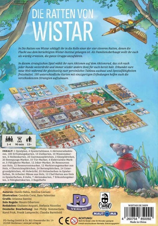 Die Ratten von Wistar - Brettspiel