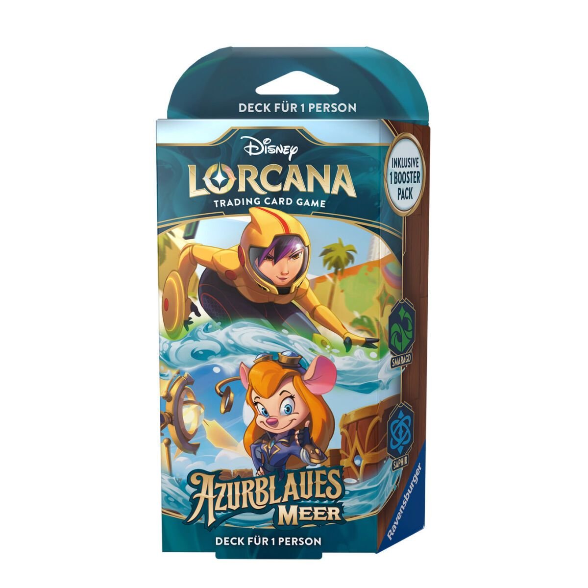 Disney Lorcana - Azurblaues Meer - Starter Deck Smaragd und Saphir DE