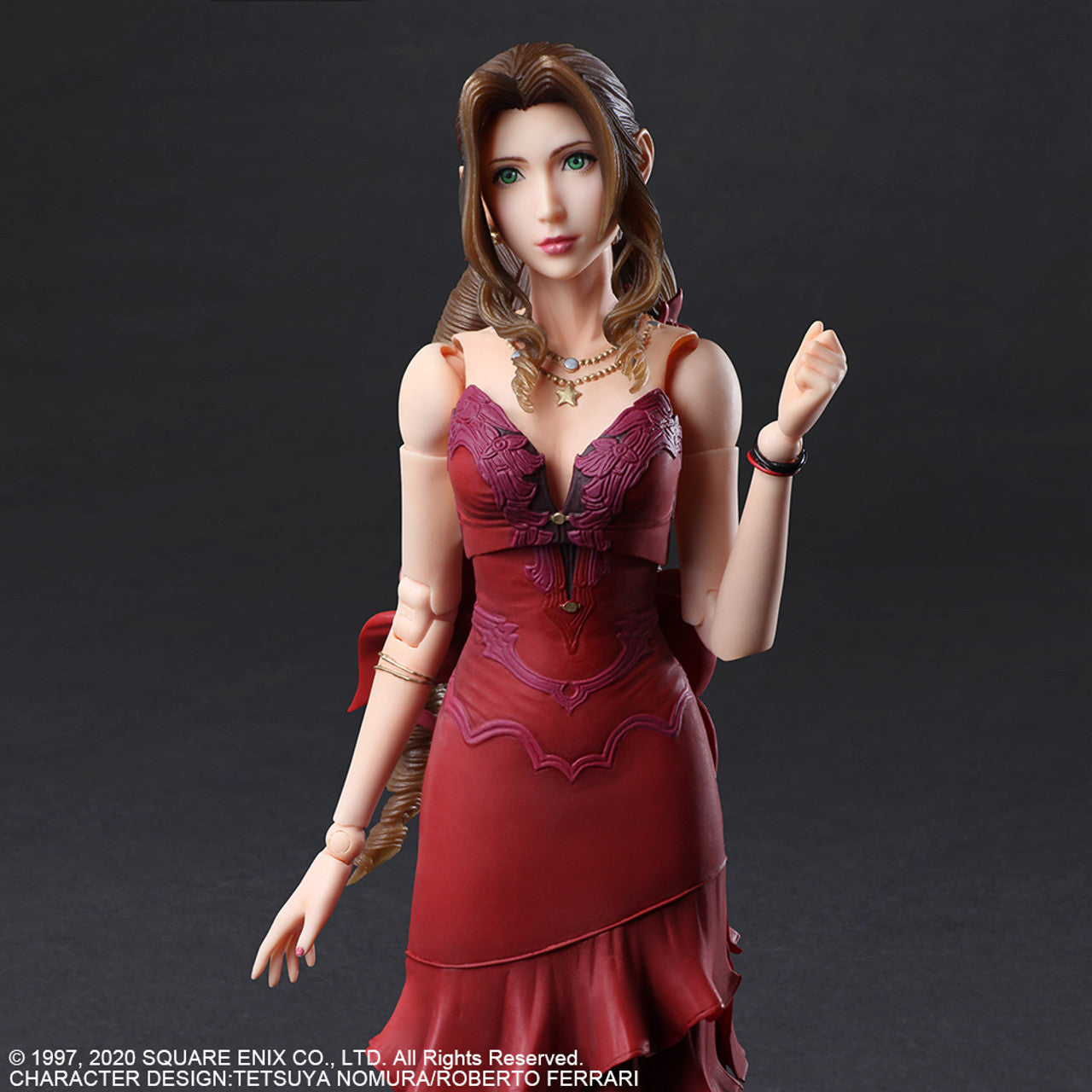 Final Fantasy VII Remake - Aerith Gainsborough Play Arts Kai Actionfigur Dress Ver.