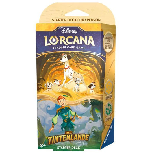 Disney Lorcana TCG  - Die Tintenlande - Starter Deck Bernstein und Smaragd DE