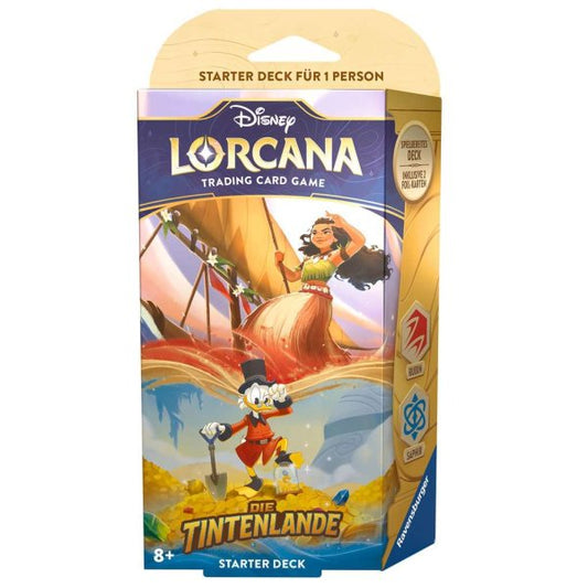 Disney Lorcana TCG  - Die Tintenlande - Starter Deck Rubin und Saphir DE