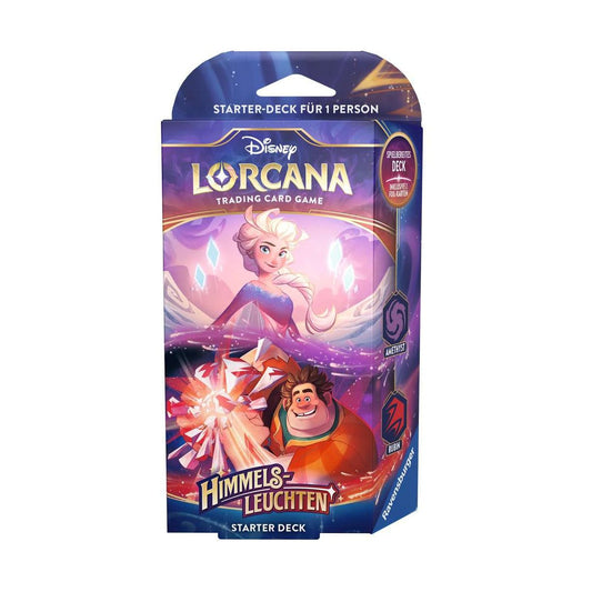 Disney Lorcana: Himmelsleuchten - Starter Deck Amethyst und Rubin DE