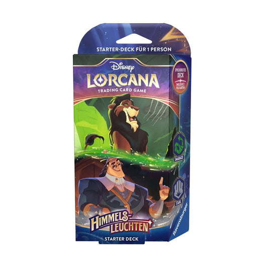 Disney Lorcana: Himmelsleuchten - Starter Deck Smaragd und Stahl DE