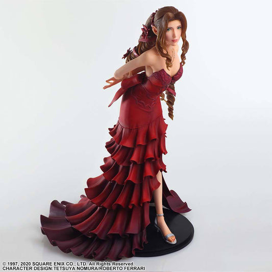 Final Fantasy VII Remake - Aerith Gainsborough Dress Version - Static Arts Gallery Figur 24 cm
